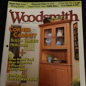 🎉5/$10🎉Woodsmith magazine vol 32 no 190 August / September 2010 corner cabinet